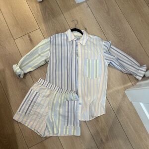 Rails Striped cotton set, size XS